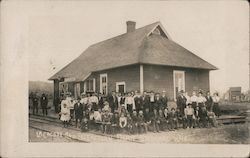 LaCrosse and South Eastern Depot Stoddard, WI Postcard Postcard Postcard