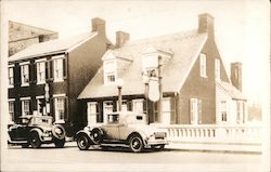 Coupes Parked on Street Postcard