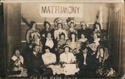 The Old Maids Club "Matrimony" Indiana Theatre Postcard Postcard Postcard