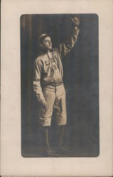 Portrait of Boy in Baseball Uniform Postcard