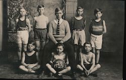 Boys Basketball Team, 1925 Postcard