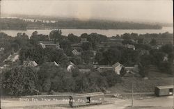 Bird's Eye View of Dallas City Illinois Postcard Postcard Postcard