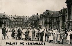 Tour Group at Palais de Versailles Postcard