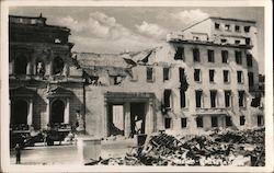 Building Damaged by Bomb Postcard