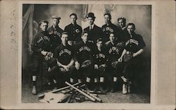 Baseball Players, Gale College Postcard