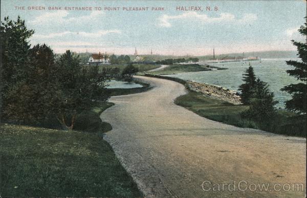 The Green Bank Entrance to Point Pleasant Park Halifax, NS Canada Nova ...