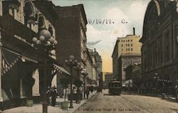 O'Farrell St. Near Powell St. Postcard