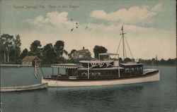 View in the Bayon Tarpon Springs, FL Postcard Postcard Postcard