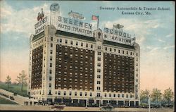 Sweeney Automobile & Tractor School Kansas City, MO Postcard Postcard Postcard