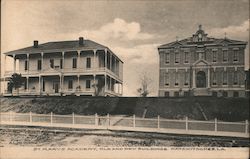 St Mary's Academy - Old and New Buildings Postcard