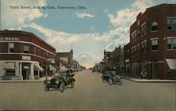 Third Street Looking East Claremore, OK Postcard Postcard Postcard