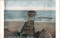 Old Orchard Pier Looking Seaward Postcard