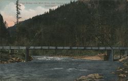 Steel Bridge over Wind River Postcard