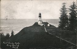 Fort Canby Light Long Beach, WA Postcard Postcard Postcard