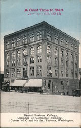 Beutel Business College, Chamber of Commerce Building Tacoma, WA Postcard Postcard Postcard