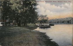 Martins Island - Wisconsin River Postcard