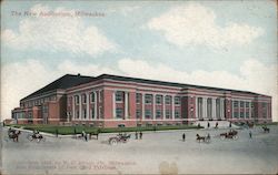 New Auditorium Milwaukee, WI Postcard Postcard Postcard