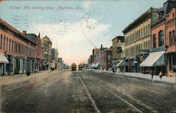 College Avenue looking West Appleton, WI Postcard Postcard Postcard