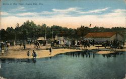 Scene at Bay View Postcard