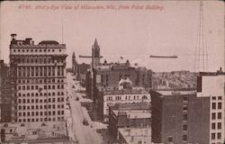 Bird's Eye View from Pabst Building Postcard