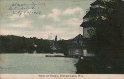 Scene at Fleck's Elkhart Lake, WI Postcard Postcard Postcard