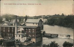 White Wagon Works and Rock Mills Postcard