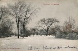 Snow Scene in Lake Park Milwaukee, WI Postcard Postcard Postcard