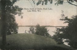 East Shore of Outlet - Rock Lake Postcard