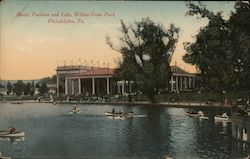 Music Pavilion and Lake - Willow Grove Park Philadelphia, PA Postcard Postcard Postcard