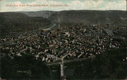 Bird's Eye View from Incline Plane Johnstown, PA Postcard Postcard Postcard