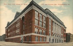 Wm. Penn High School for Girls Postcard