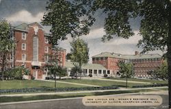 New Lincoln Ave. Women's Residence Hall, University of Illinois Postcard