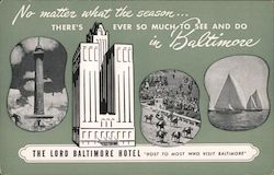 Lord Baltimore Hotel Postcard