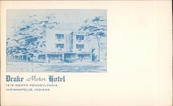 Drake Motor Hotel Indianapolis, IN Postcard Postcard Postcard