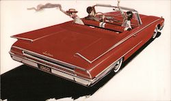 1960 Ford Sunliner: A Wonderful New World of Style Cars Postcard Postcard Postcard