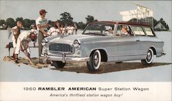 1960 Rambler American Super Station Wagon Postcard