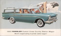 1960 Rambles Custom Cross COuntry Station Wagon Postcard