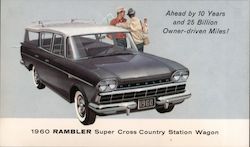 1960 Rambler Super Cross Country Station Wagon Postcard