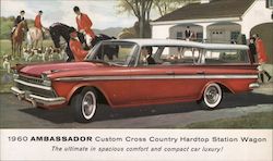 1960 Ambassador Custom Cross Country Hardtop Station Wagon Postcard