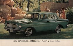 1962 Rambler American "400" 4-Door Sedan Cars Postcard Postcard Postcard