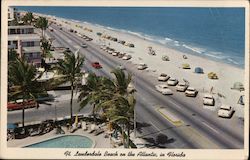 Ft. Lauderdale Beach on the Atlantic, in Florida Postcard