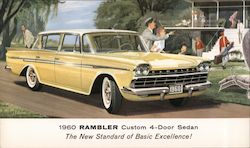 1960 Rambler Custom 4-Door Sedan Postcard