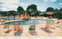 Rickey's Studio Inn "A Garden Hotel" Postcard