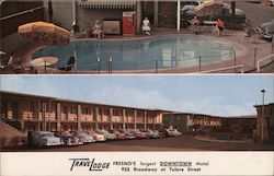 Travelodge, Fresno's Largest Downtown Motel California Postcard Postcard Postcard