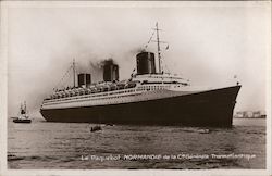 La Paquebot, Normandie de la Generale Transatinatique Boats, Ships Postcard Postcard Postcard