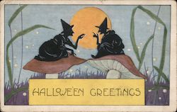 Halloween Greetings Postcard