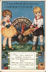 Thanksgiving Greetings Turkeys Postcard Postcard Postcard