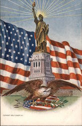 Statue of Liberty National Monument Patriotic Postcard Postcard Postcard