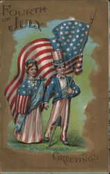 Fourth of July Greetings Postcard