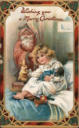 Wishing You a Merry Christmas Santa Claus Postcard Postcard Postcard